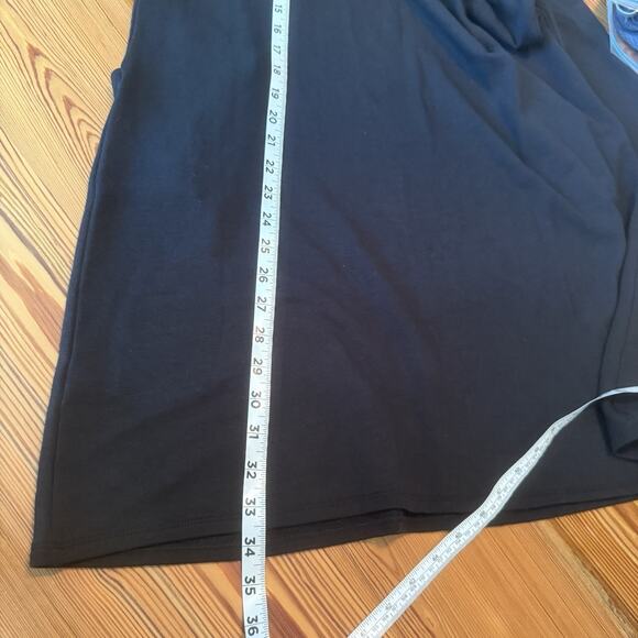 Pure Jill J Jill Dress Sz S Black Modal Stretch Lagenlook Teacher Casual Comfy - Picture 9 of 11